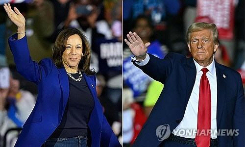 해리스와 트럼프. [연합뉴스]